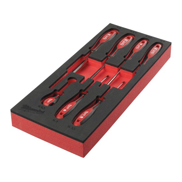 Tri-Lobe Schraubendreher Einlage 7-teilige SL Einlage für Werkstattwagen 78 cm / Milwaukee # 4932492