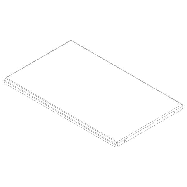 Packout Regal Tablar flach 560 ohne Auszug (Festmontage)