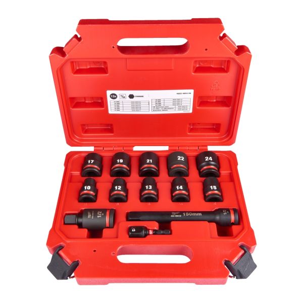 Schaumstoffeinlage 3/3 für SHOCKWAVE™ 1/2" Schlagnüsse lang für Werkstattwagen 78 cm / Milwaukee #