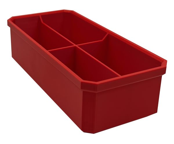 Packout Einlage Bin 215 x 100 x 60mm, Unterteilung: 4 (Schubladeneinlage)