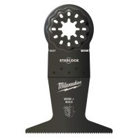 Multitool Starlock Bi-Metall Tauchsägeblatt für Schnitte in Holz mit Nägeln 65 x 42 mm / Milwaukee # Multitool Starlock Bi-Metall Tauchsägeblatt für Schnitte in Holz mit Nägeln 65 x 42 mm / Milwaukee #