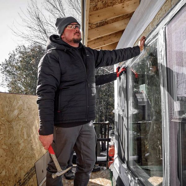 12 V Akku-Heiz-Steppjacke Herren schwarz, ohne Akku u. Ladegerät M12HPJBL3-0 / Milwaukee # 493249383