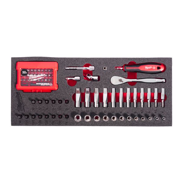 1/4" Ratschen, Handgriff, Steckschlüssel- & Bit-Steckschlüsseleinsätze Einlage 45-teilige Einlage fü