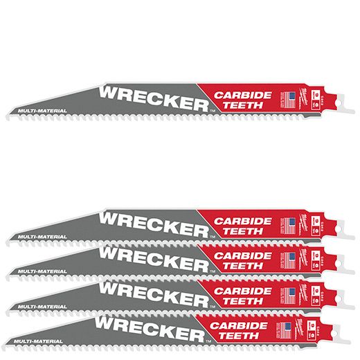 Multimaterial: Heavy-Duty WRECKER™ HM-bestückte Säbelsägeblätter diverse Dimensionen und Packungsgrö