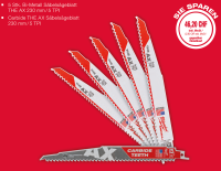 Säbelsägeblatt Vorteilspack THE AX 230 mm, 6-teilig / Milwaukee# 48009028 - EAN 045242741359 Säbelsägeblatt Vorteilspack THE AX 230 mm, 6-teilig / Milwaukee# 48009028 - EAN 045242741359