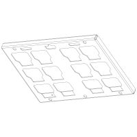 Packout Montageplatte 1/1 breit für Wandmontage Packout Montageplatte 1/1 breit für Wandmontage