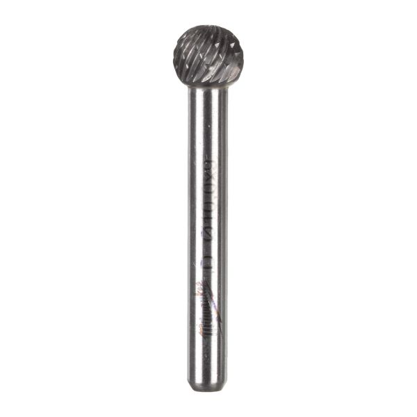 HM-Fräser 6 mm Schaft u. 10 mm Durchmesser Typ D kugelförmiger Kopf / Milwaukee # 4932493983 / EAN: