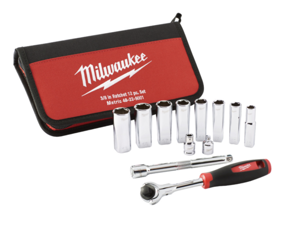 Ratschensatz 3/8" 12-teilig / Milwaukee # 4932501196 / EAN: 4058546639129