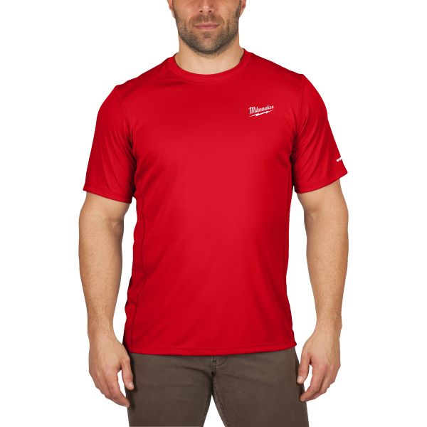 Milwaukee Funktions-T-Shirt rot mit UV-Schutz WWSSRD