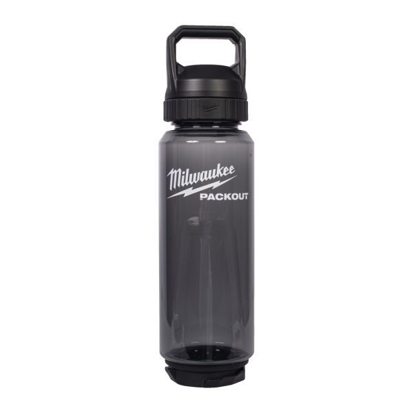 PACKOUT Kunststoff-Trinkflasche 1005 ml, schwarz / Milwaukee # 4932498640 / EAN: 4058546525095