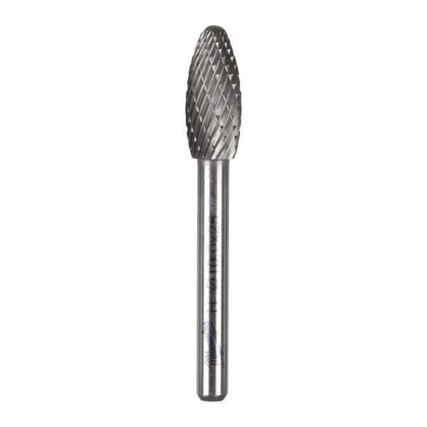 HM-Fräser 6 mm Schaft u. 12,7 mm Durchmesser Typ H flammenförmiger Kopf / Milwaukee # 4932493989 / E