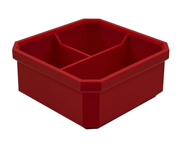 Packout Einlage Bin 100 x 100 x 45mm, Unterteilung: 3