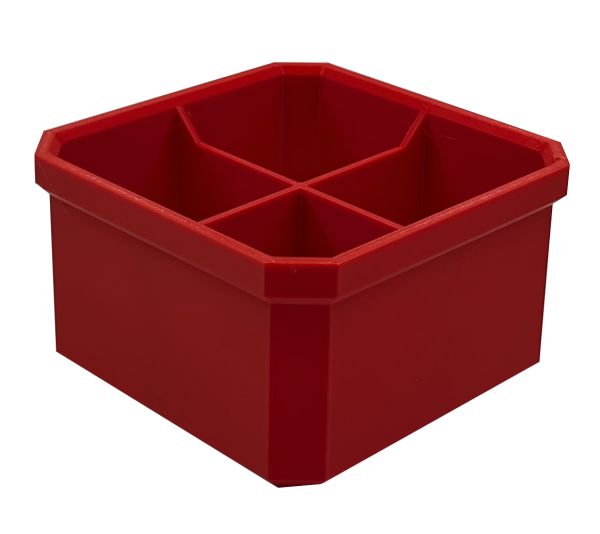 Packout Einlage Bin 100 x 100 x 60mm, Unterteilung: 4 (Schubladeneinlage)