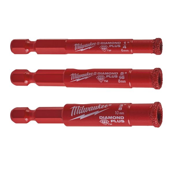 Diamantbohrer DIAMOND MAX™ 3-teiliges Set / Milwaukee # 4932471771 / EAN: 4058546296704