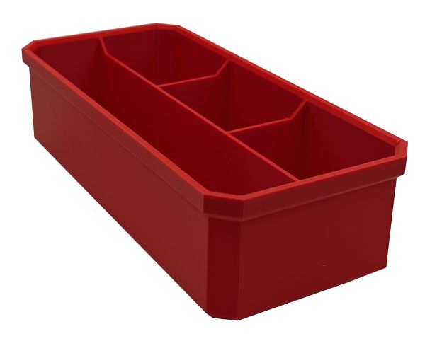 Packout Einlage Bin 215 x 100 x 60mm, Unterteilung: 4 (Schubladeneinlage)