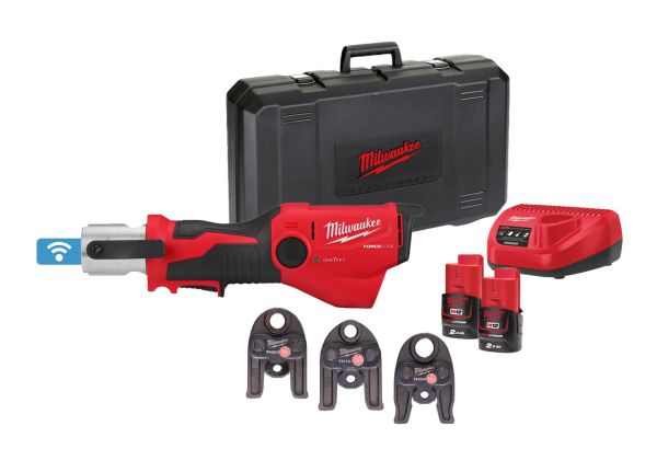 M12™ Akku-Presswerkzeug mit ONE-KEY Akku-Kit-Version, Inklusive 3x TH-Profil Pressbacken M12ONEHPT-2