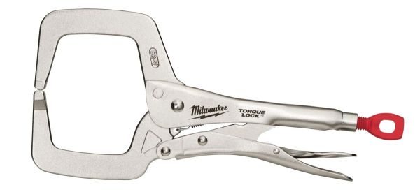 Schweisser-Gripzange TORQUE LOCK mit schmalen Greifbacken 280 mm lang, Spannweite 90 mm / Milwaukee