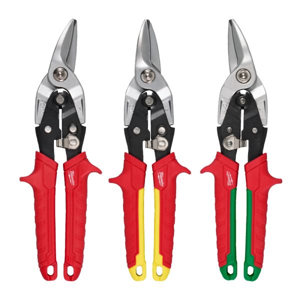 Blechscheren-Set gerade 3-teilig / Milwaukee # 4932499020 / EAN: 4058546528898