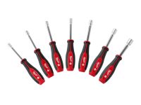 Steckschlüssel mit Griff und Durchgangsloch, magnetisch, 7-teiliges Set / Milwaukee # 4932479891 / E Steckschlüssel mit Griff und Durchgangsloch, magnetisch, 7-teiliges Set / Milwaukee # 4932479891 / E